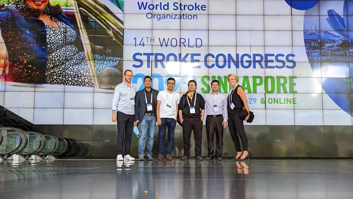 NepalStroke's tweet photo. #WSC2022 💛 Reunion of Nepal-Team //great input from all over the world //new friendships ~ and NepalStroke Project presented in 2 posters and one talk 🤩 @giz_kp @uniklinik_hd @WStrokeCampaign @StrokeNepal https://t.co/SP4yP64aSr