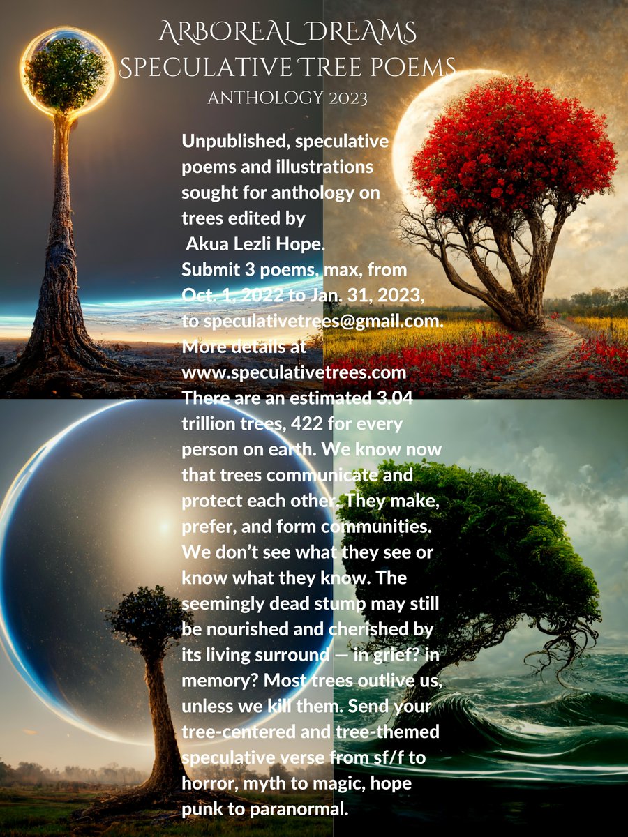 Arboreal Dreams open for submission. speculativetrees.com