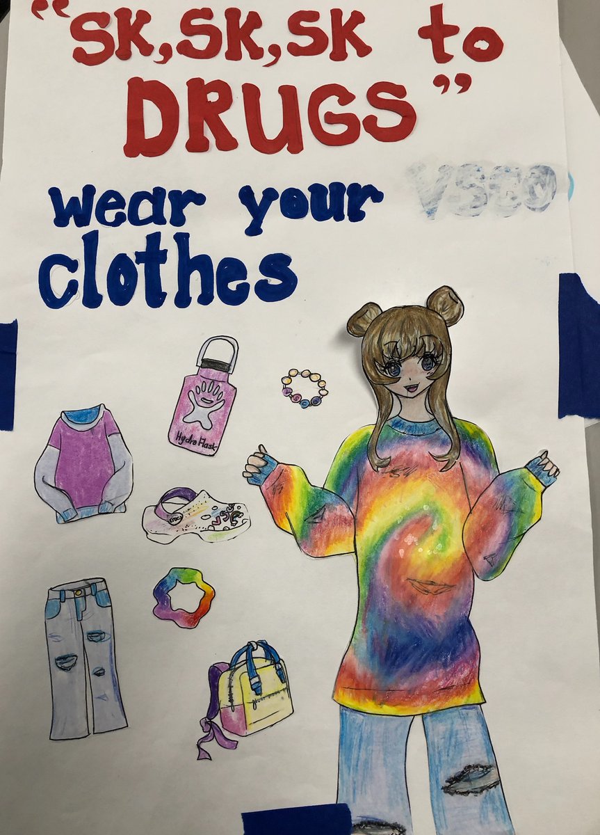 MuraokaCVESD's tweet photo. Sk, sk, sk to Drugs! 2000s Day at Muraoka! #RedRibbonWeek #cvesdredribbonweek #thisischula https://t.co/Vra4ZSCD8L