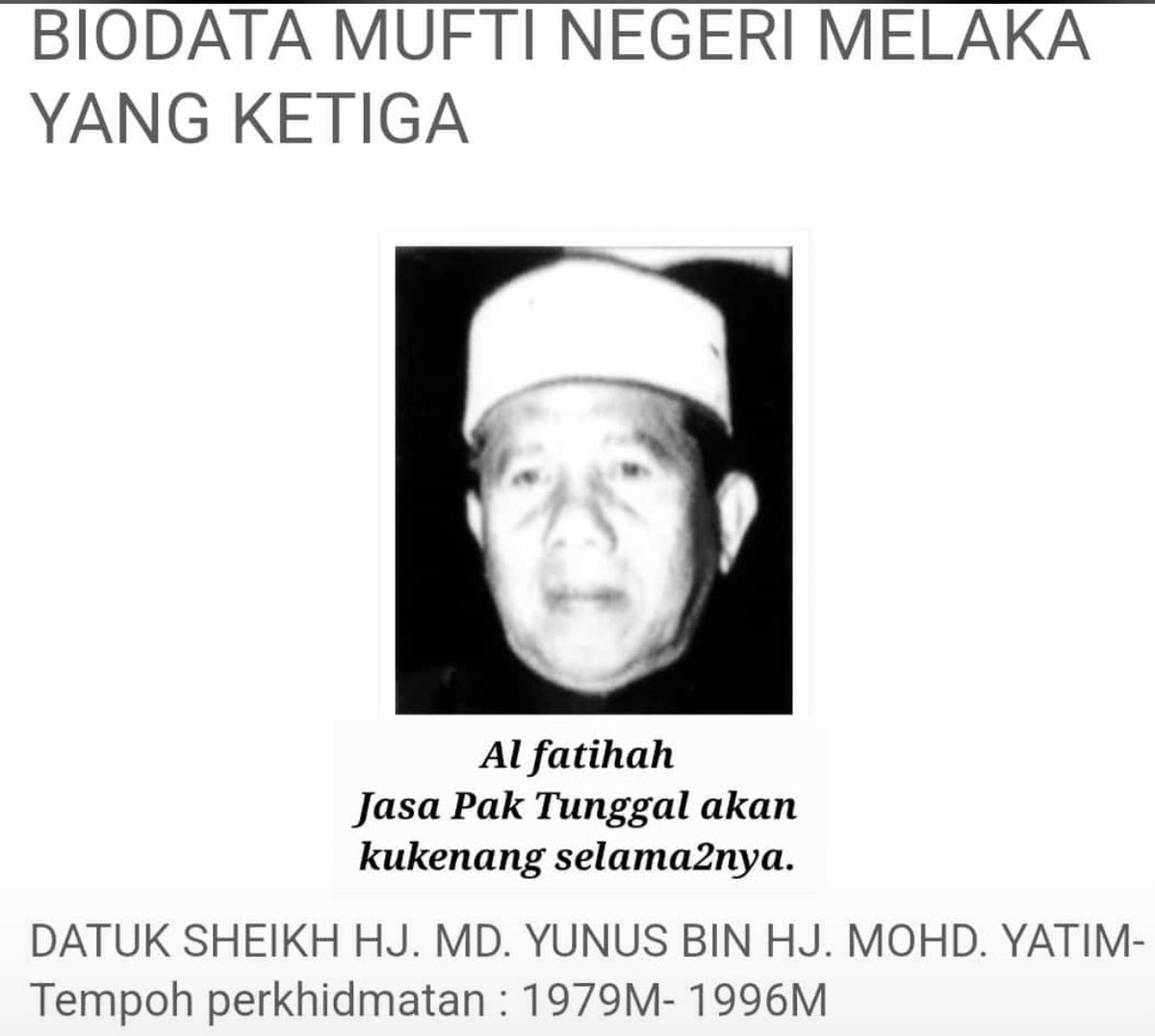 NurAdammm's tweet photo. Al fatihah semoga arwah dikalangan orang beriman Tok Tunggal https://t.co/YuLMoYqpAZ