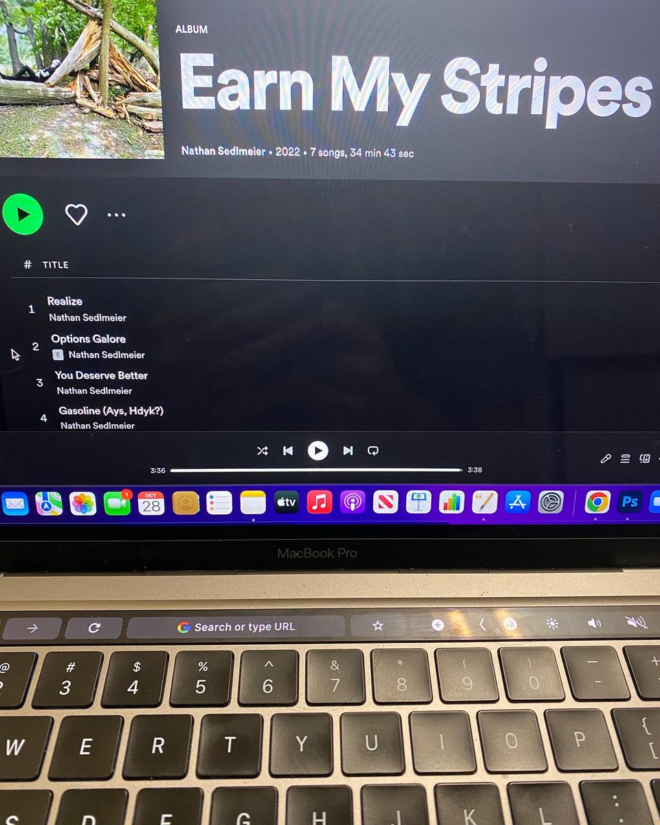 nateseds8's tweet photo. I’m losing my mind at the moment! Earn My Stripes is now available to stream on Spotify, Apple Music, Amazon Music, YouTube Music, and More! https://t.co/P5u7LZoilE