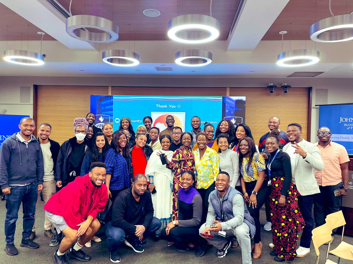 barry_adelle's tweet photo. It was an honor for us @aphn_jhsph to host the #KaribuAfrica event to share our #vision and strategic goals to our dear audience. #Amazing moment at the @JohnsHopkinsSPH #APHN #Africa #PublicHealth #Hopkins https://t.co/MQod7r7GmW
