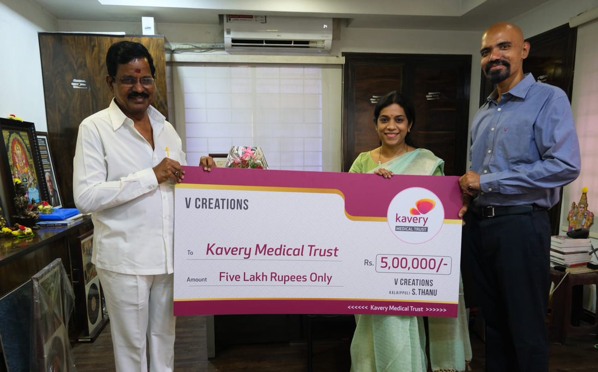 Dual lung transplant அறுவைசிகிச்சைக்கு காத்திருக்கும் பெண்மணிக்கு, 5 லட்சம் தந்து உதவ வாய்ப்பளித்த காவேரி மருத்துவமனைக்கு என் நன்றிகள். அவர் சிகிச்சை முடிந்து முழு நலத்துடன் திரும்ப இறைவனை இறைஞ்சுகிறேன்.