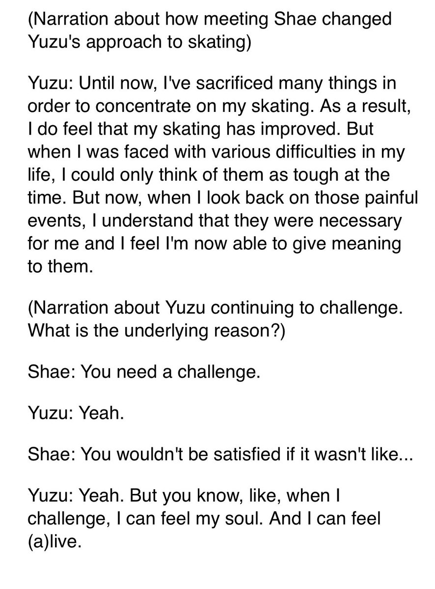 Translation of Yuzu’s part in this morning’s NHK’s TV programme where he and Shae-Lynn talked about SEIMEI.