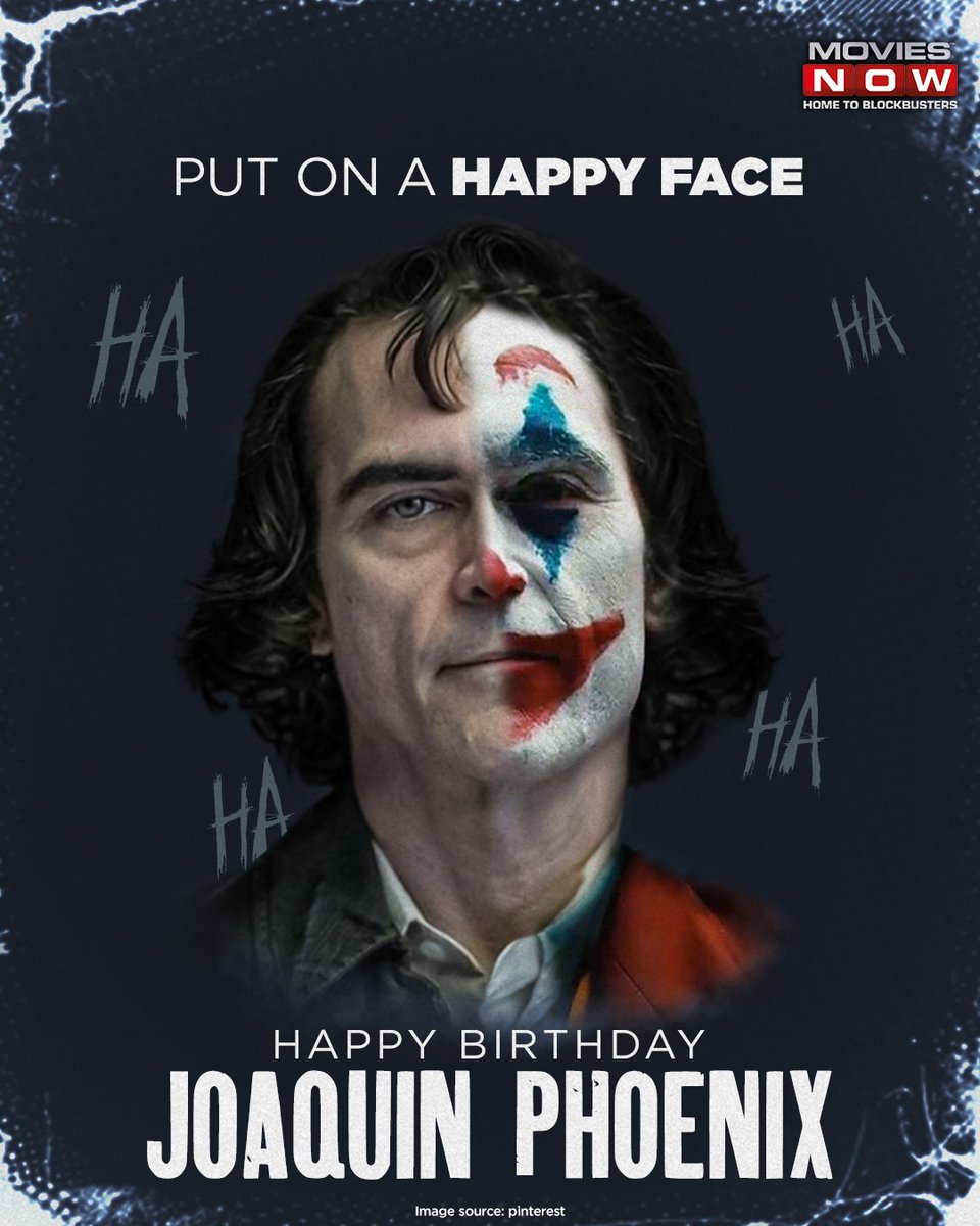 The king of playing dark and unconventional characters with grace turns a year older and wiser! Thank you for giving us all the films, Joaquin. Happy birthday! #HBD #HappyBirthdayJoaquin #JoaquinPhoenix #JoaquinPhoenixFans #Joker #JokerFans #DCU #DCUniverse #Hollywood #MoviesNow