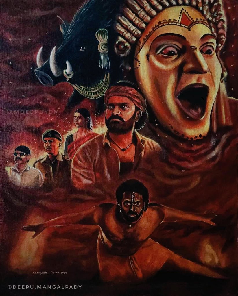 deekshitha97's tweet photo. Here's the fan made Art by my Cousin Deepak Mangalpady😍
ನಮ್ಮ ಹೆಮ್ಮೆಯ ಚಿತ್ರ ❤
Celebrating the success of #KantaraMovie 
@shetty_rishab 
@hombalefilms 
@KantaraFilm 
@gowda_sapthami https://t.co/Y8sIAfQ0U1