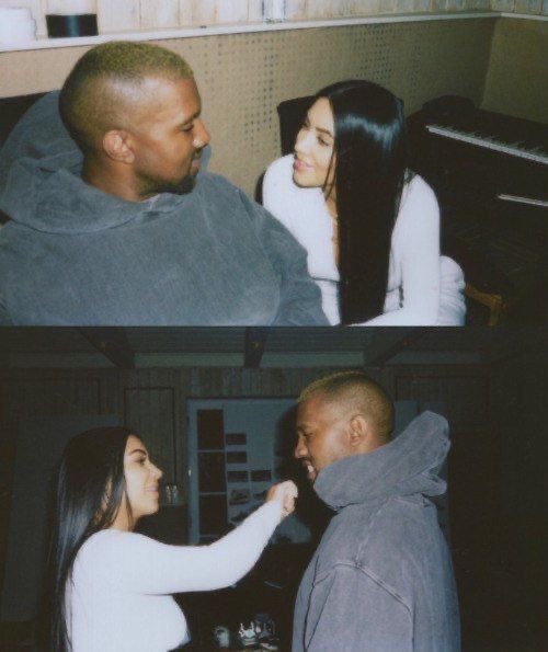 saanatsal's tweet photo. kanye west , kim kardashian love https://t.co/ljXSme52wj