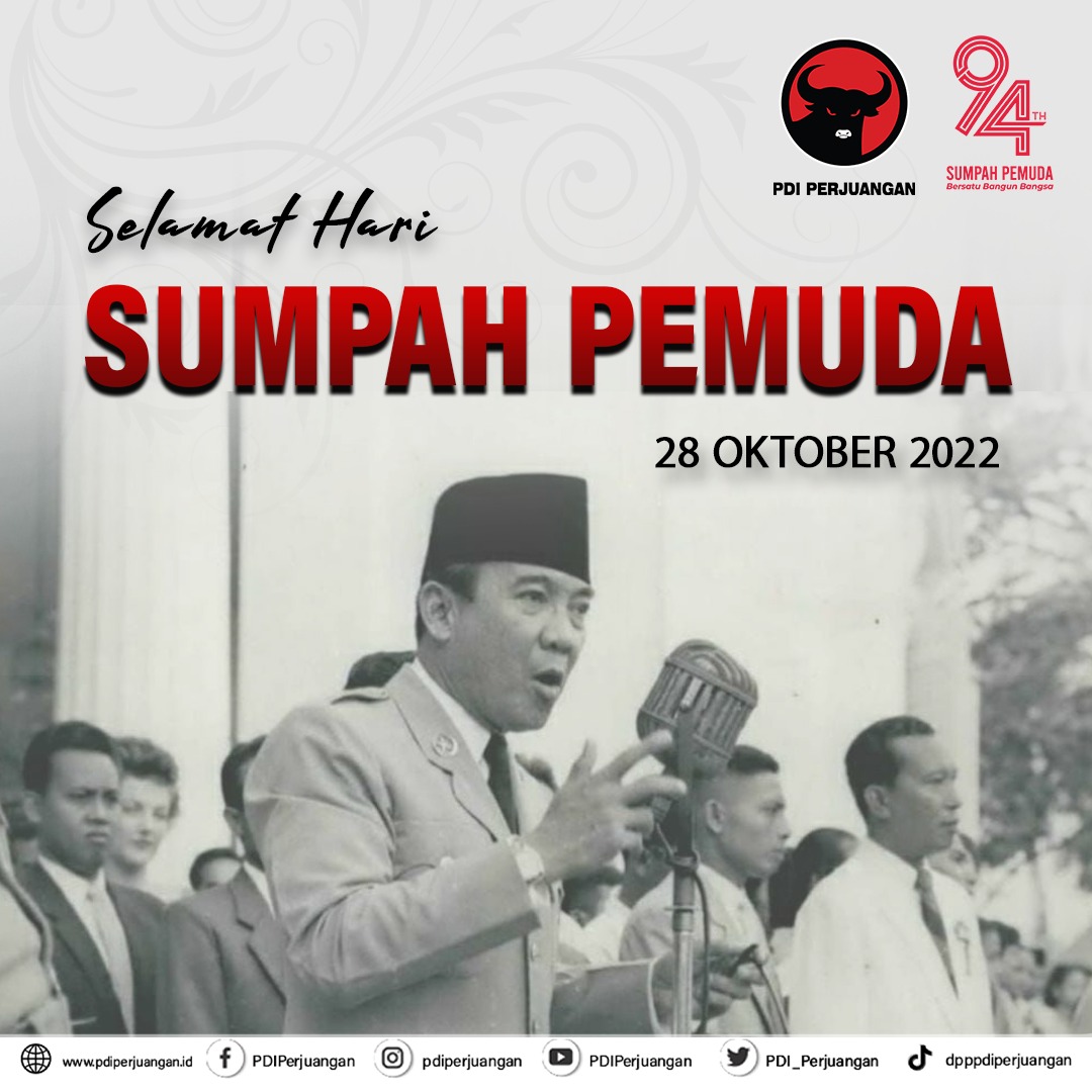 Selamat Hari Sumpah Pemuda
28 Oktober 2022