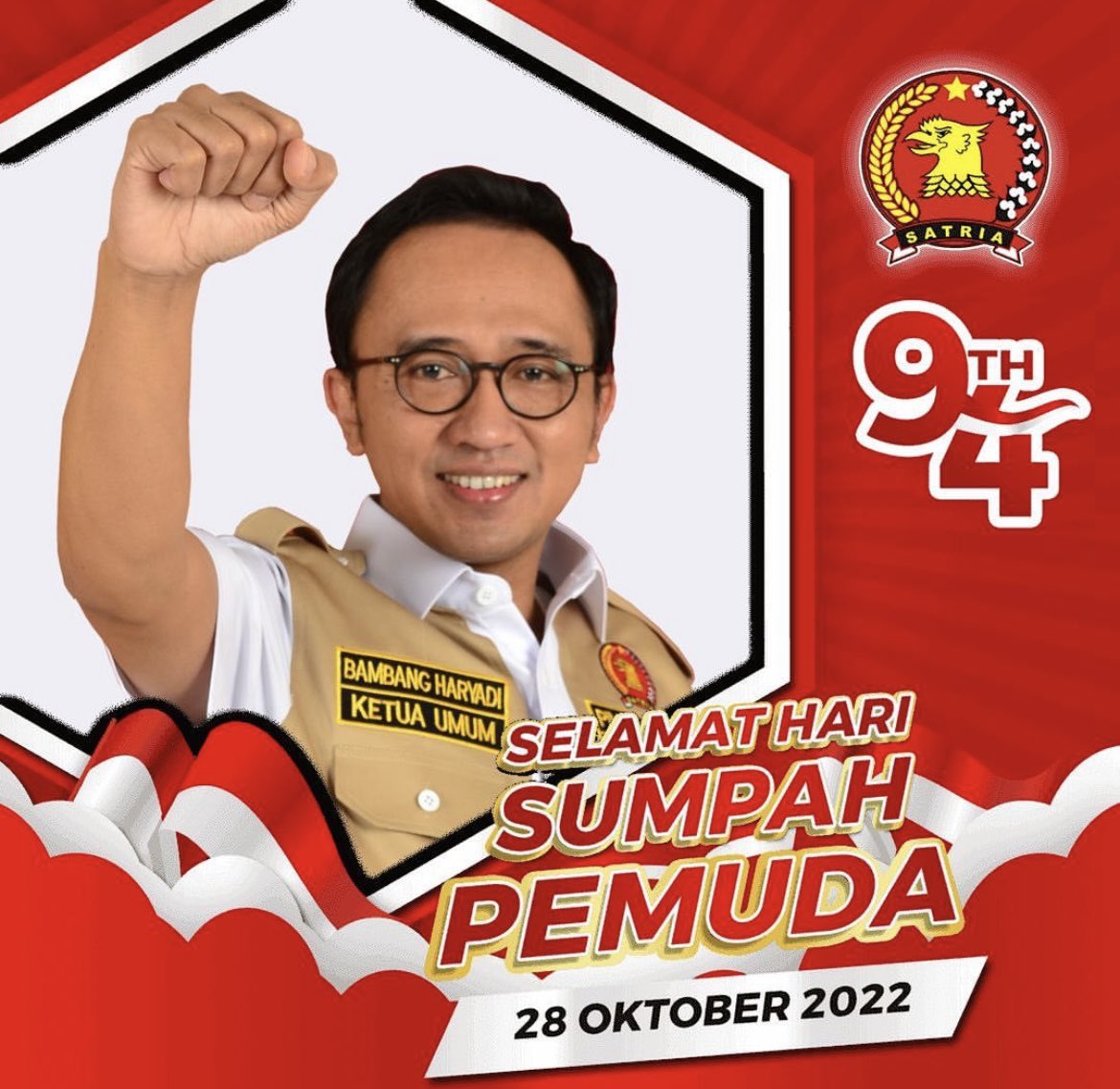 PP SATRIA GERINDRA (@satria_gerindra) on Twitter photo Pemuda adalah harta berharga milik Bangsa Indonesia <a href="/bbg_haryadi/">bambangharyadi</a> <a href="/Gerindra/">Partai Gerindra</a> <a href="/Fraksi_Gerindra/">Fraksi Gerindra DPR/MPR RI</a> <a href="/tidar_pp/">Tunas Indonesia Raya</a> Pemuda adalah harta berharga milik Bangsa Indonesia <a href="/bbg_haryadi/">bambangharyadi</a> <a href="/Gerindra/">Partai Gerindra</a> <a href="/Fraksi_Gerindra/">Fraksi Gerindra DPR/MPR RI</a> <a href="/tidar_pp/">Tunas Indonesia Raya</a>