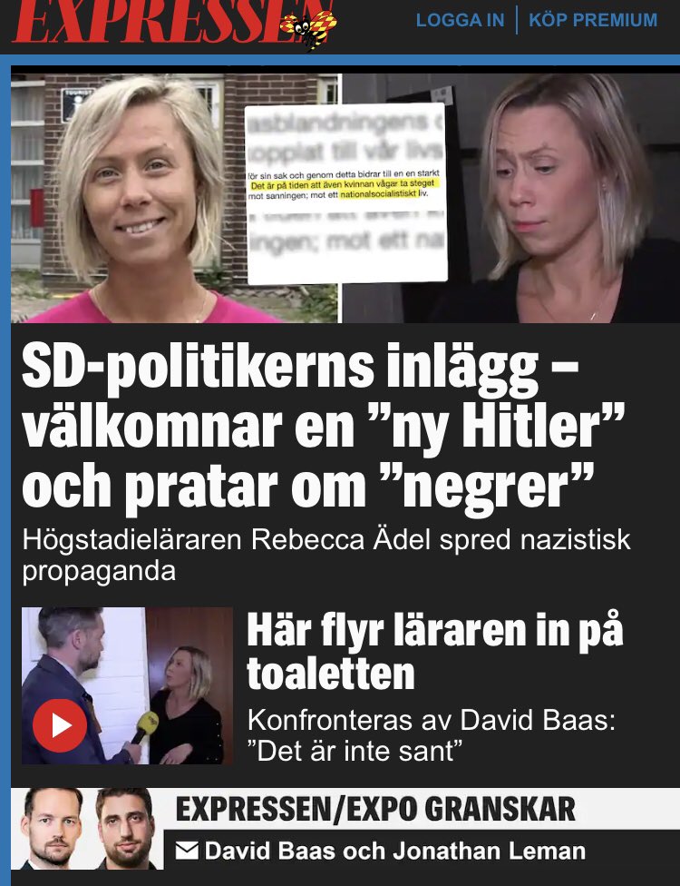 In och läs morgonens avslöjande om SD:s toppnamn i Nynäshamn. expo.se/2022/10/larare…