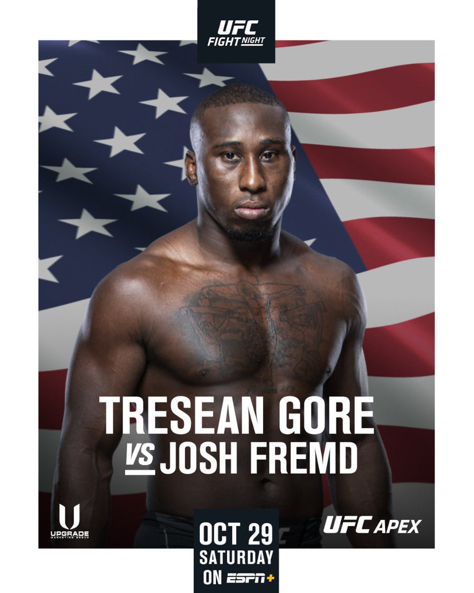 UpgradeMG's tweet photo. Big weekend for the #AlwaysUpgrade boys @GoreTresean &amp; @CarlosLozoyaMMA @ufc @FuryFightingTX https://t.co/uS5GtyF0Tm