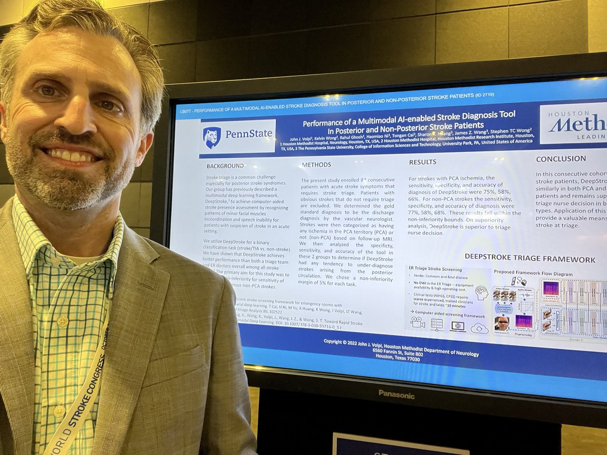 John “Jay” Volpi (@realjayvolpi) on Twitter photo Proud to present our team’s work in Singapore showing equivalent accuracy in anterior and posterior stroke for the DeepStroke app, #WSC2022 <a href="/HMethodistMD/">Houston Methodist MD</a> <a href="/PennState/">Penn State News</a> Proud to present our team’s work in Singapore showing equivalent accuracy in anterior and posterior stroke for the DeepStroke app, #WSC2022 <a href="/HMethodistMD/">Houston Methodist MD</a> <a href="/PennState/">Penn State News</a>