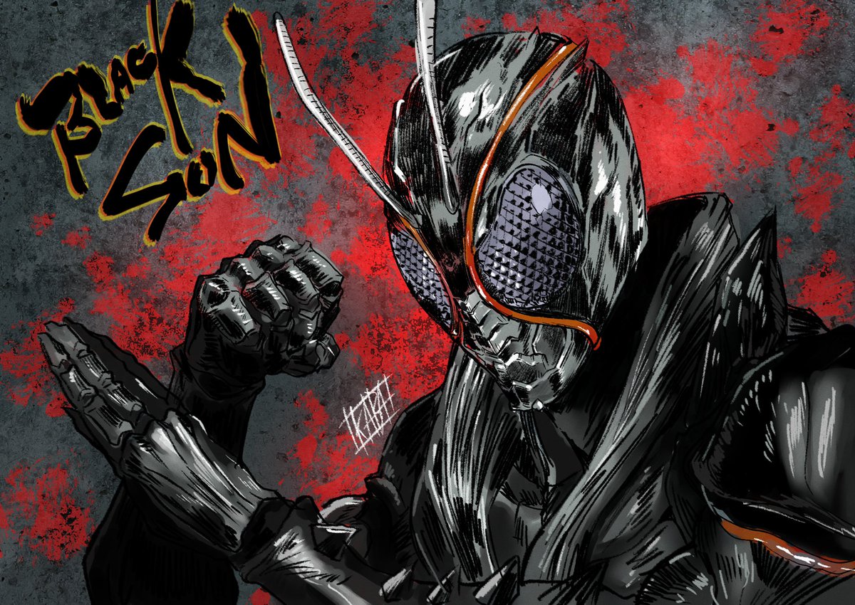 「寝起きのワンドロ。BLACKSUN2週目視聴しながら仕事する。#仮面ライダーBL」|🟢椛島洋介 Yosuke Kabashima🟣のイラスト