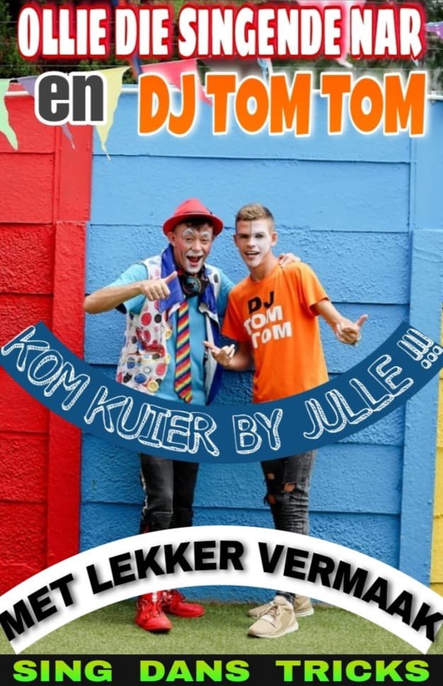 Goei more 😘 #Ollieclown wil baie graag kom kuier by U skool.   Kontak asseblief vir Pieter Vorster by 0610303902

Groete
Ollie Die Singende Nar