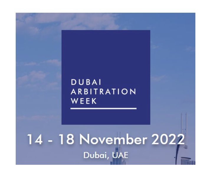 ARBDBChambers's tweet photo. ArbDB Chambers will be represented at DAW 2022 next month by Michael Cover, Robert Sliwinski, George Grant, and Martin Poulter. 
Details about a joint event on 15.11.22 with Al Tamami and Company will be published shortly. https://t.co/ywbvWLbG6l