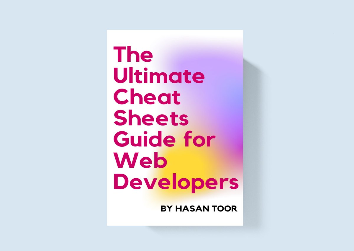 hasantoxr's tweet image. I curated "The Ultimate Cheat Sheets Guide for Web Developers" eBook 

The list includes :

👉 15+ Handmade Cheatsheets
👉 Save 100+ hours on research

Steal it now for "FREE"

Simply :
Drop a Comment + RT and I'll send you the link.

(You must be following me)