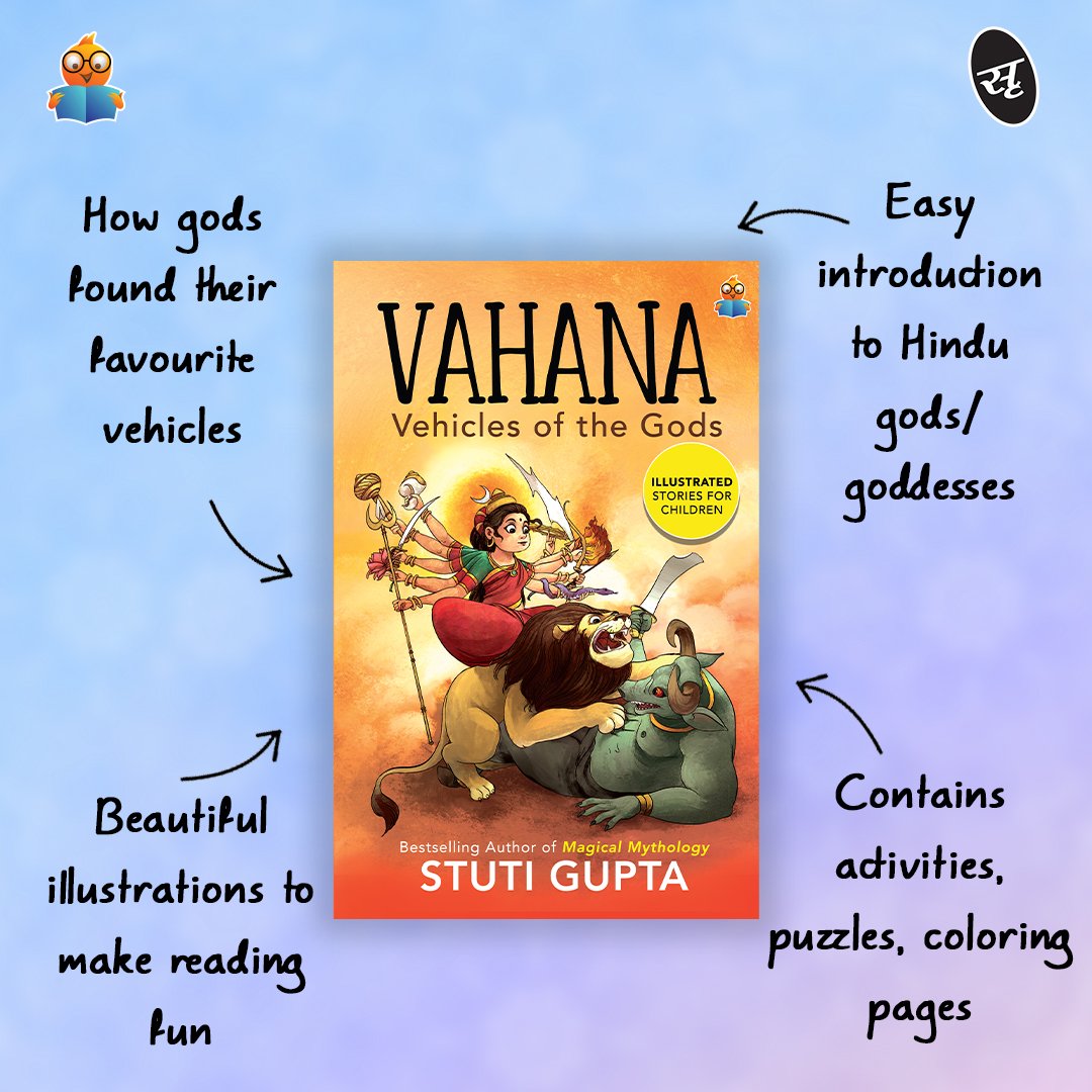 Vahana is a collection of fifteen stories - some telling us how gods got their vahana - or vehicles; others narrating their adventures together with their trusty vahana.

Get your copy now from book stores near you.
.
#books #bookworm #readtokids #booksforkids #childrensbooks
