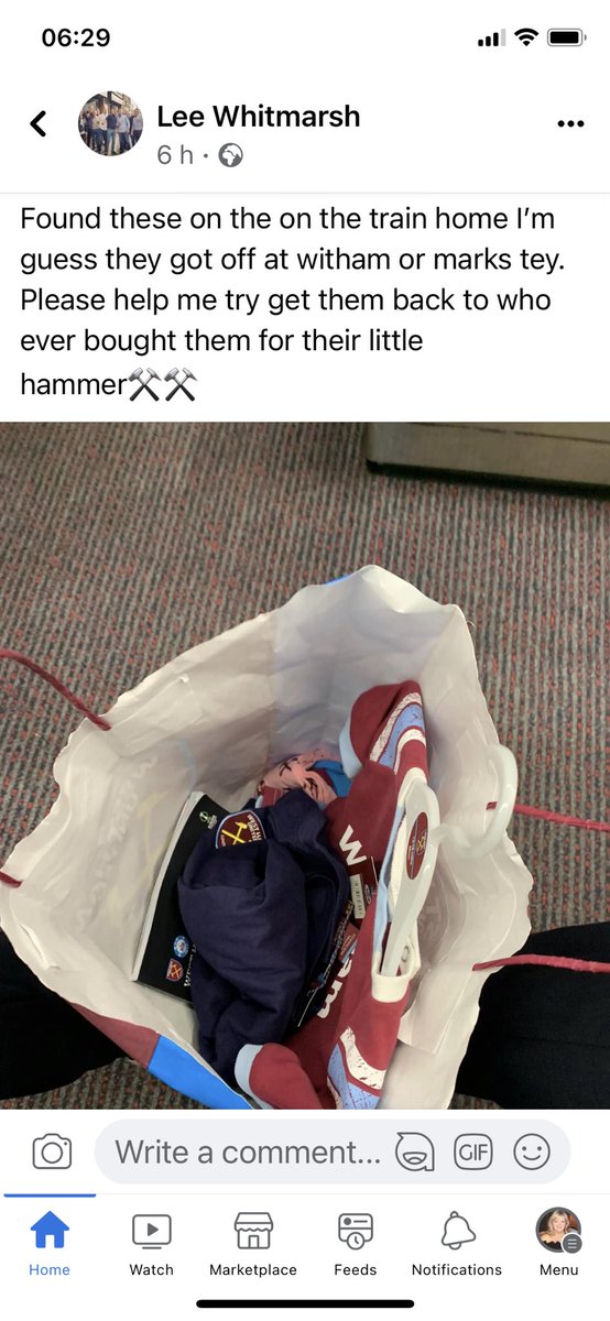 Someone left this bag on the train last night.  Please read the story in the photo.  Please share and help find the owner.