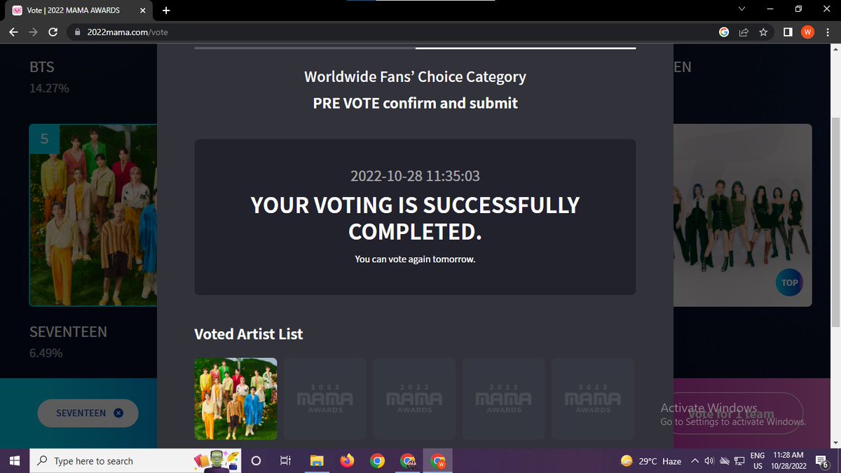 chojinah7's tweet photo. seventeen won!!!!!!!...... here are all my voting proofs in the thread https://t.co/6V1rrIlOSR