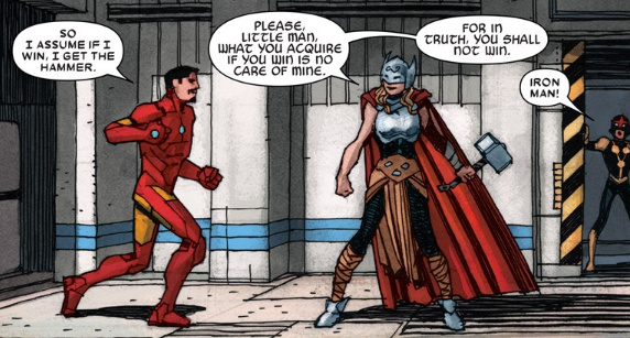 JesterVI2's tweet photo. Female Thor delivers hilarity. #femalethor #thor #marvel #dc #mcu #msheu #comics #comicbooks #poorart #poorwriting https://t.co/FuLt7pRZBc