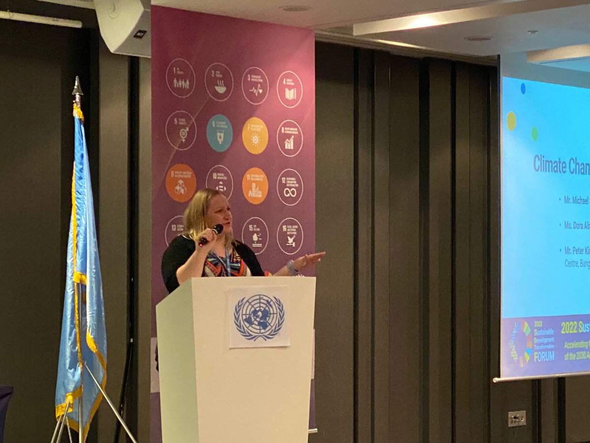 ENVforum's tweet photo. @un_osd Glad we could contribute to the @un_osd 2022 #SDTF 

@aseforg Assoc Director for Governance &amp; Sustainable Development @gpulawska presents the outcomes of the #ENVforum, as part of the launch of the report "Climate Change Mitigation Efforts in #ASEM Partner Countries". https://t.co/Yfs1k7ibEd