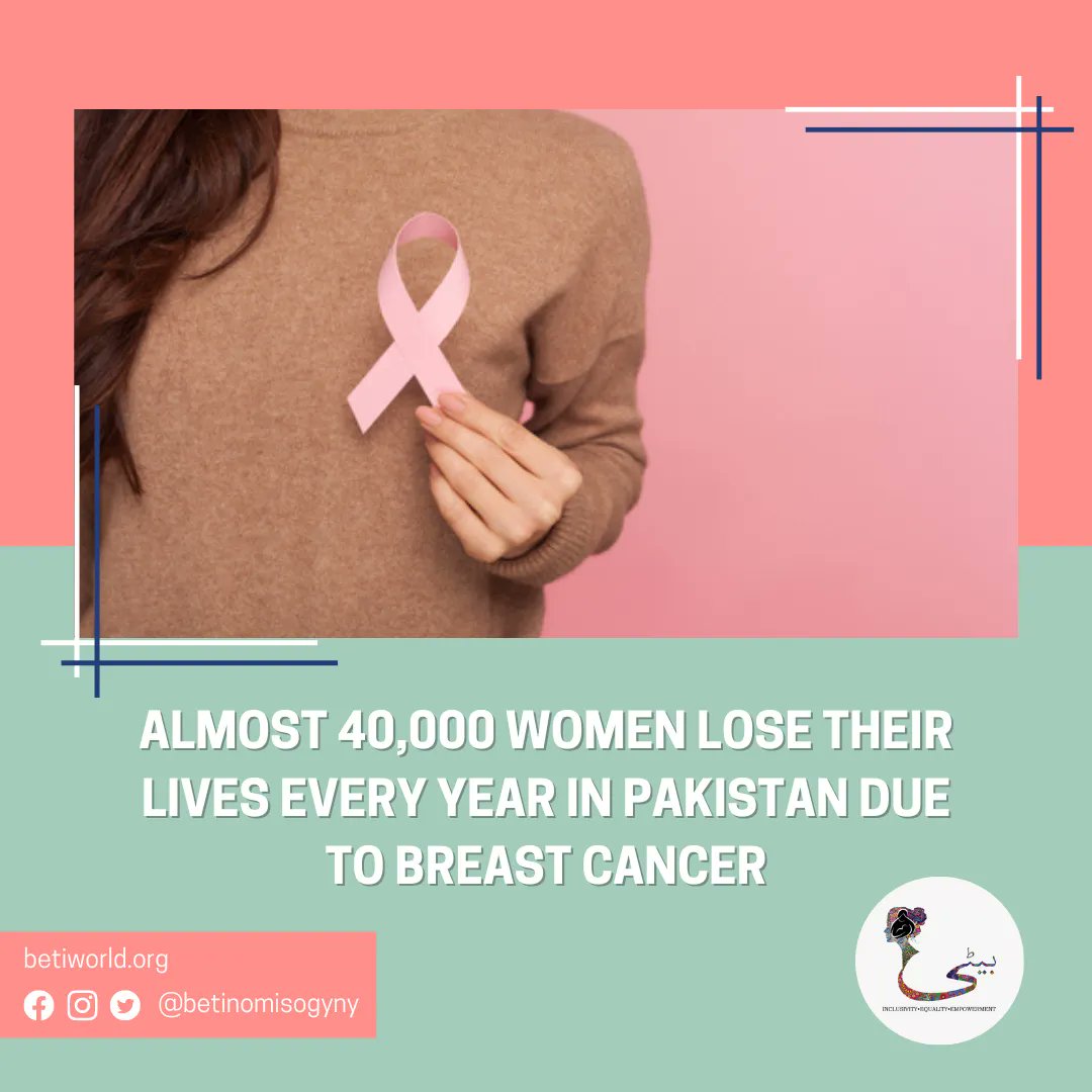 betinomisogyny's tweet photo. According to medical experts, on average, every 2 minutes a woman is diagnosed with #breastcancer in the world. 

The breast cancer mortality rate is 7%. “Unfortunately, a majority of cases in #Pakistan are diagnosed late because of a lack of awareness and cultural taboos that https://t.co/q5a7UNe5oX