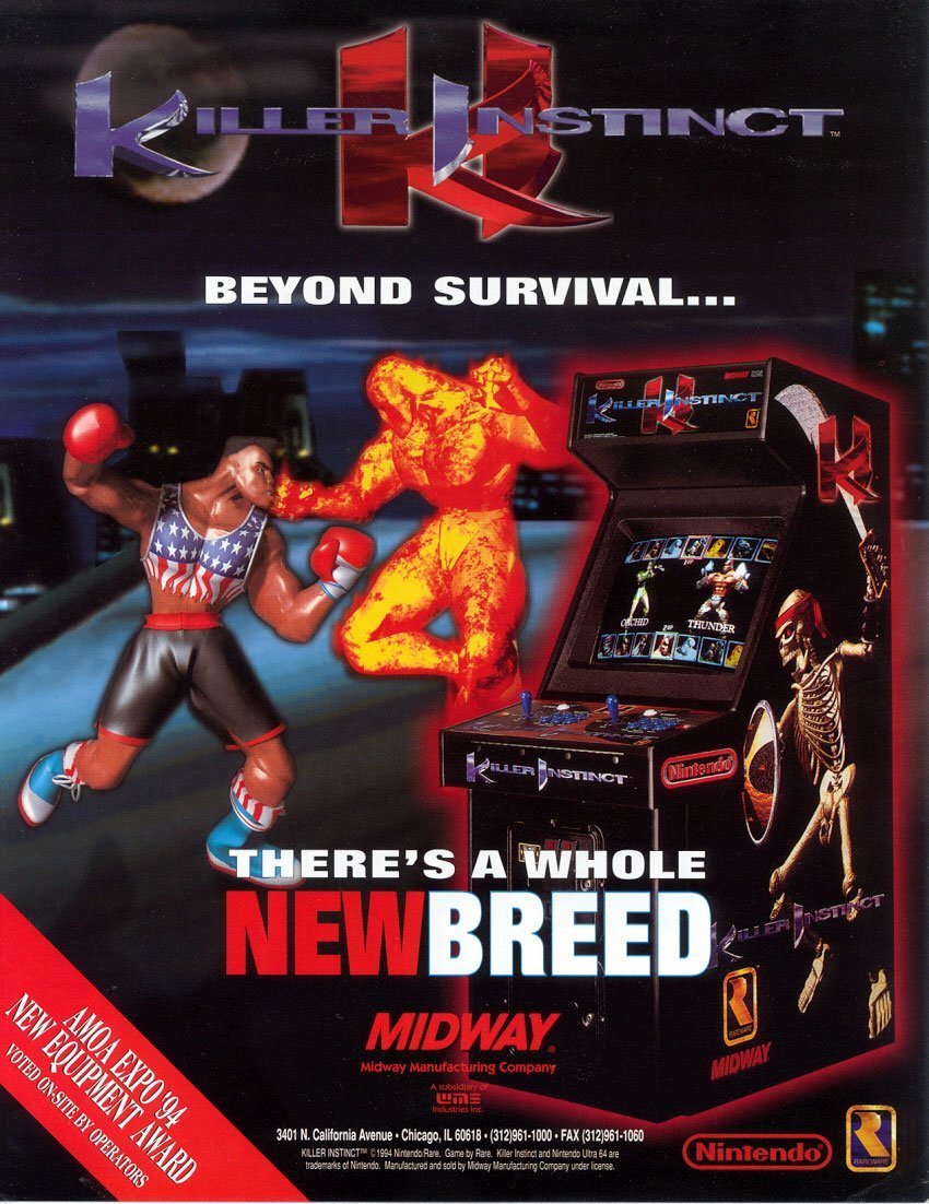 28 years ago today, Killer Instinct was originally released at arcades at NA, making the franchise reach its 28th anniversary. It was developed by Rare/Midway and published by Rare.