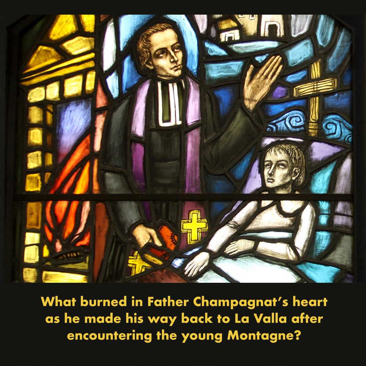 'What burned in Father Champagnat’s heart as he made his way back to La Valla after encountering the young Montagne? What energy pulsed through him, leading him to found the Institute #MaristsOfChampagnat just a few months later?' (@etfms)