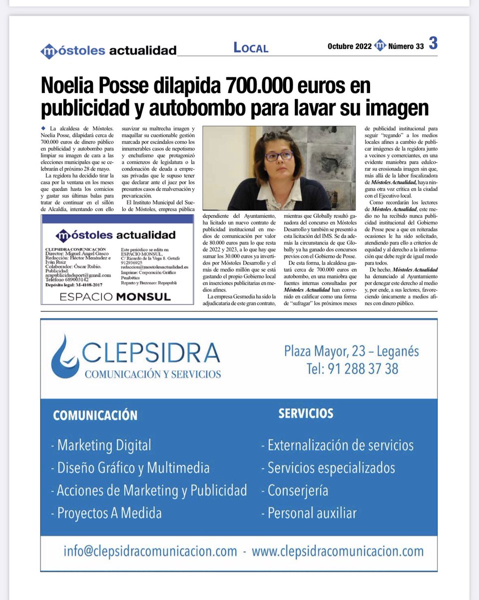 gasmoral's tweet photo. Ya en reparto 🚚 N°33 edición ✍️ impresa 🗞 MOSTOLES ACTUALIDAD @ActMostoles En tu buzón 📫 y puntos habituales de distribución @AytoMostoles @EMonsul https://t.co/vLjlmodGRL