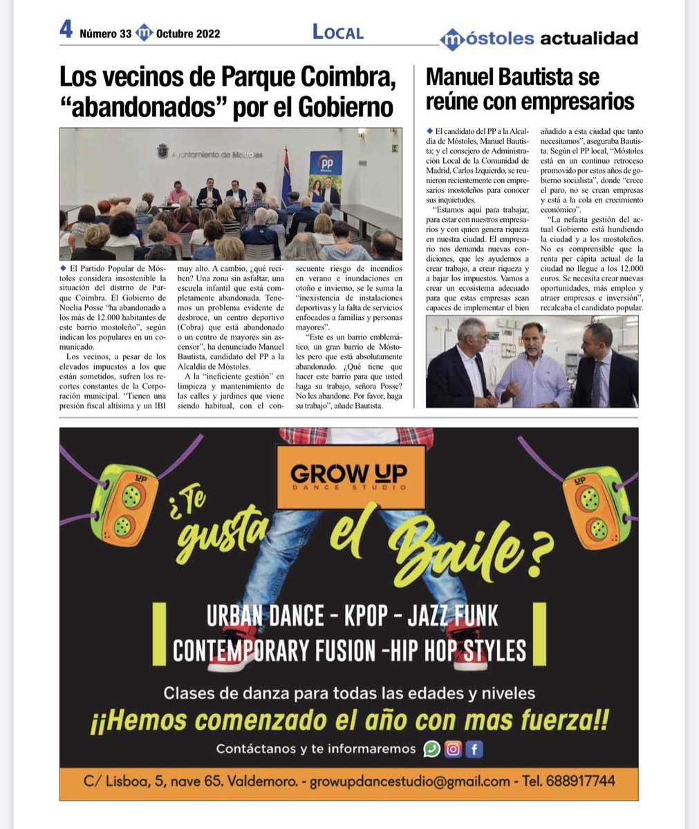 Ya en reparto 🚚 N°33 edición ✍️ impresa 🗞 MOSTOLES ACTUALIDAD <a href="/ActMostoles/">Móstoles Actualidad</a> En tu buzón 📫 y puntos habituales de distribución <a href="/AytoMostoles/">Ayuntamiento de Móstoles</a> <a href="/EMonsul/">EspacioMonsul</a>