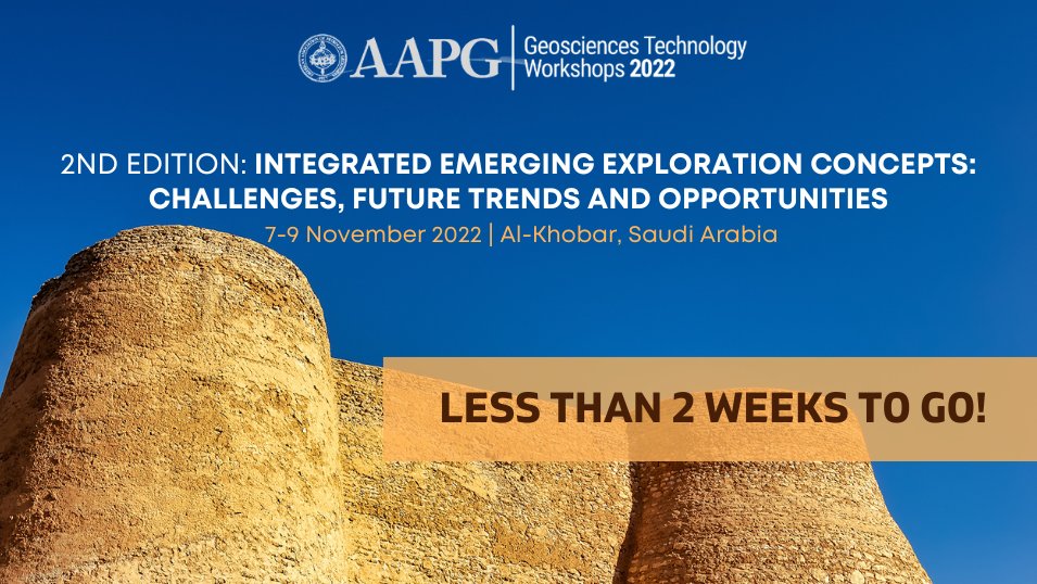 Join us for the Integrated Emerging Exploration Concepts GTW! The event will emphasize the importance of developing new approaches and adopting best practices to generate new exploration ideas. Participants can also join a field trip to the Dammam Dome!
bit.ly/3fdSmml