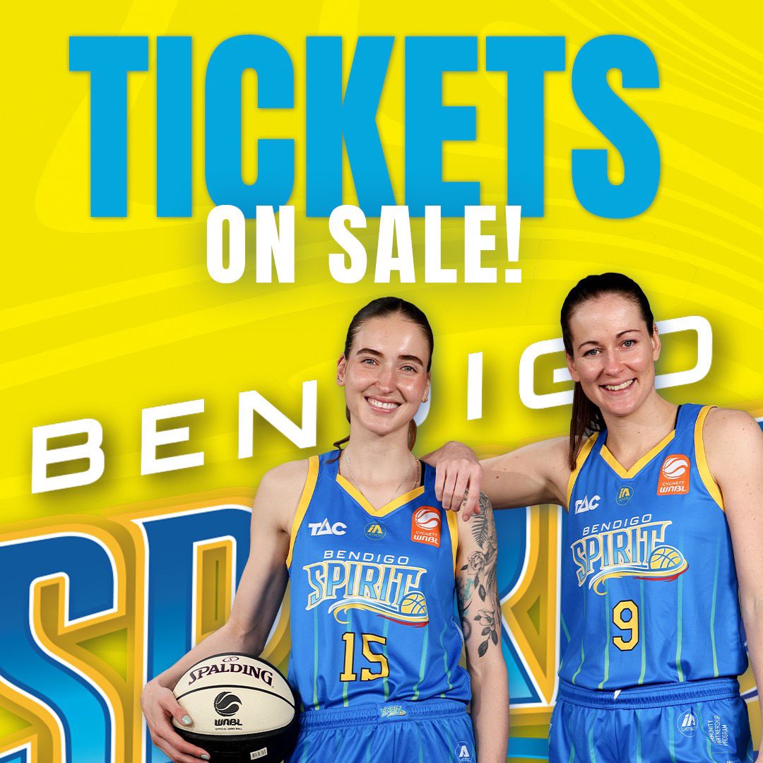 Single game tickets for Bendigo Spirit home games are available now! Don’t miss your chance to see the girls ballin’ in Bendigo. 🏀😎 Secure your seats now 👉 bit.ly/SpiritTix23