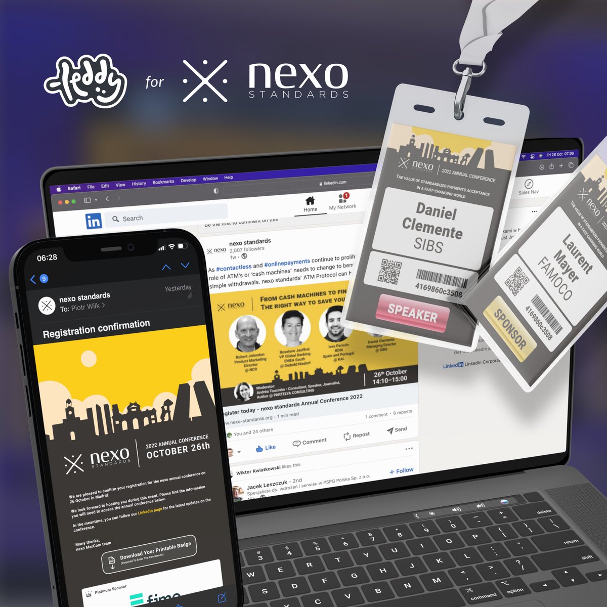TeddyGraphics's tweet image. Nexo Standards Annual Conferrence 2022. 
For our TOP FinTech Clients we also provide Creative Graphic Design services.
.
.
#graphicdesign #creativegraphicdesign #design #conferencedesign #design