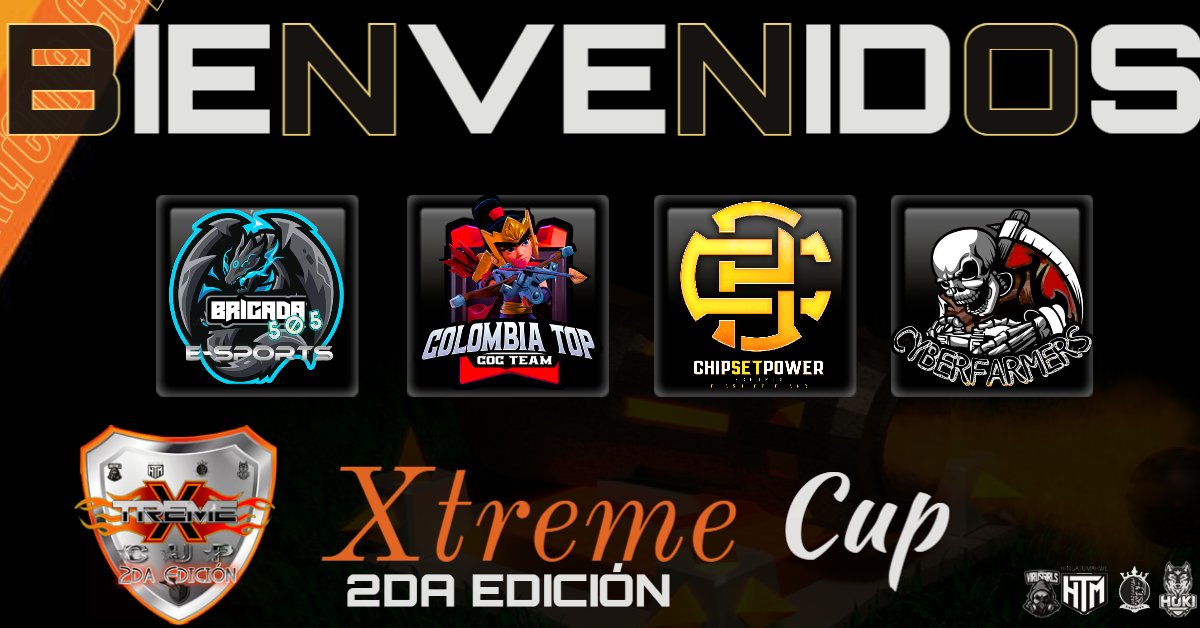 Bulma ID (@bulmaid) on Twitter photo Bienvenidos a la segunda Edición de Xtreme Cup🎉🔥
➥ <a href="/Brigada505/">BRIGADA 505</a>
➥ <a href="/ColombiaTop1/">Colombia Top</a>
➥ <a href="/CHIPSETPOWER2/">CHIPSETPOWER™</a>
➥ <a href="/Teamcyberfarmer/">Teamcyberfarmers</a> Bienvenidos a la segunda Edición de Xtreme Cup🎉🔥
➥ <a href="/Brigada505/">BRIGADA 505</a>
➥ <a href="/ColombiaTop1/">Colombia Top</a>
➥ <a href="/CHIPSETPOWER2/">CHIPSETPOWER™</a>
➥ <a href="/Teamcyberfarmer/">Teamcyberfarmers</a>