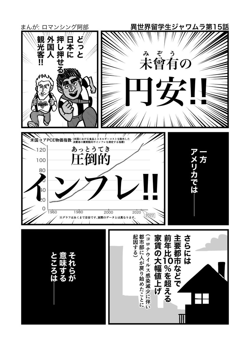 留学ジャーナルにて大好評連載中の本格留学レポまんが「異世界留学生ジャワムラ」第15話、公開されました!今回はちょっとした円安ホラー回です(1/2) 