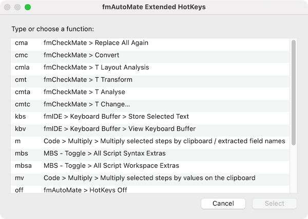 mrwatson_de's tweet photo. Latest Release of #fmAutoMate v0.43 for #FileMaker has new massively productivity-boosting HotKeys for quickly navigating to layouts/windows/fields/objects (⇧⌃Q/W/1/2/F/O) plus extended HotKeys (⌃⌘K) Doc:  https://t.co/Rv6I0LNTHp Download: https://t.co/0NJg5rRLLW Enjoy! https://t.co/ypf1o62ZtI