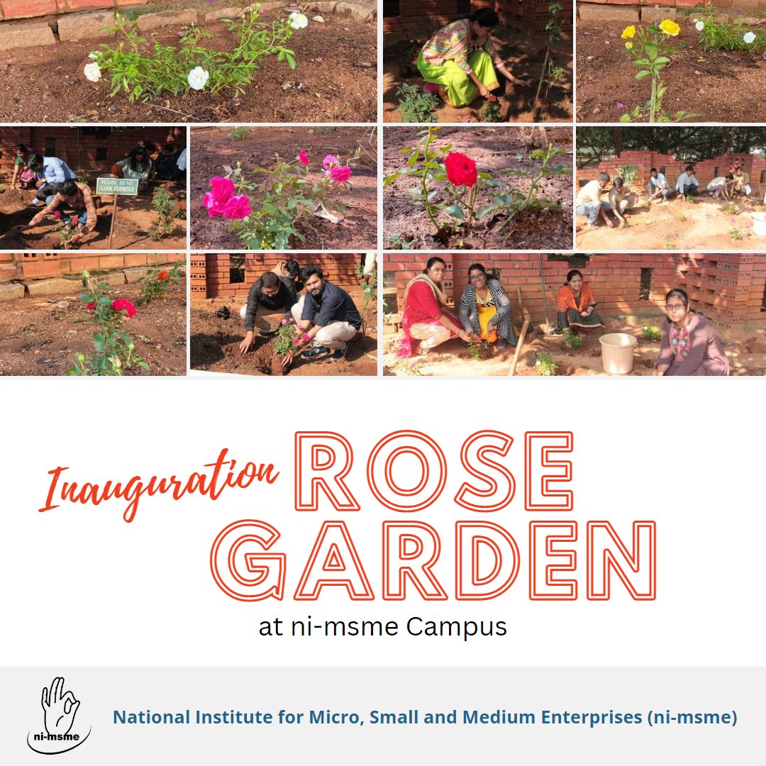 As part of #SpecialCampaign 2.0, a Rose Garden has been made by the employees of the institution to beautify the Ni-MSME Campus, Hyderabad.
#MSME #KVIC #NSIC #COIRBOARD #SCSTHUB