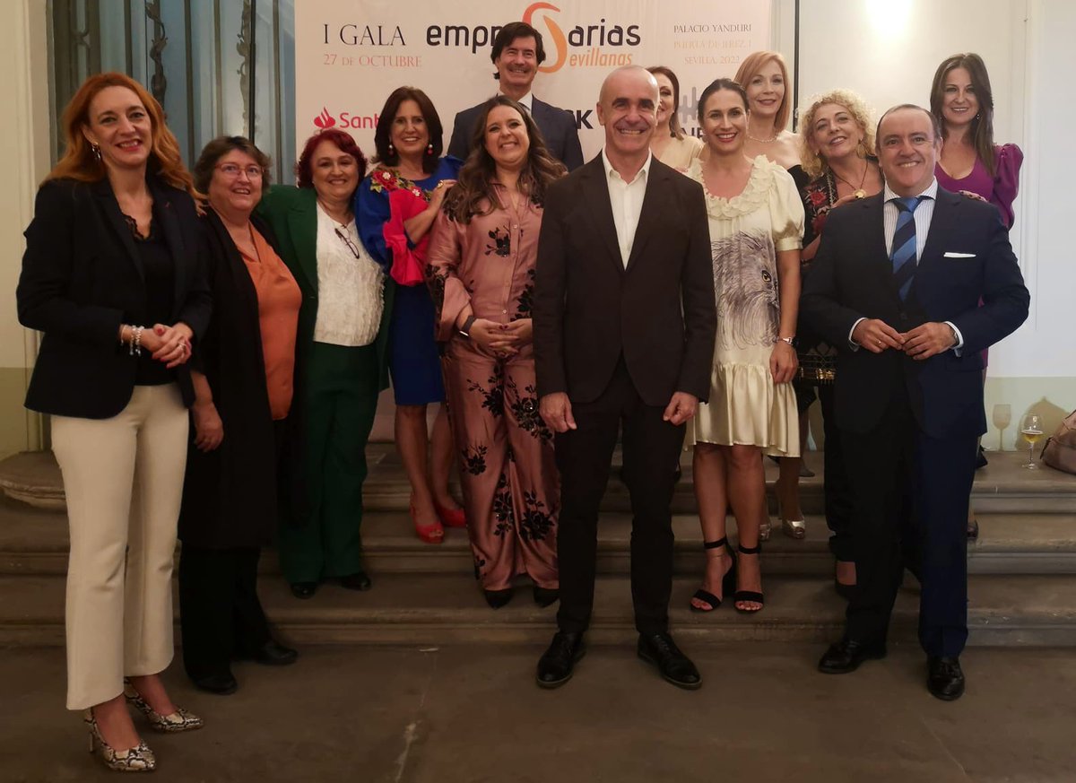 Mi agradecimiento a la asociación de Empresarias Sevillanas por hacerme partícipe de esta I Gala que celebra esta entidad cuya labor labor es clave en la defensa, promoción y visibilización del tejido empresarial femenino de #Sevilla y su provincia.