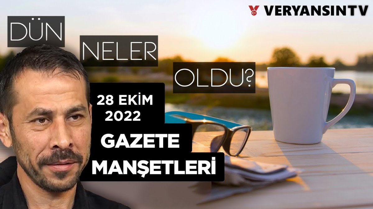 28 Ekim 2022 | Basına Mercek | Canlı Yayın | Serkan Öz 10:00'da canlı yayında... İzlemek için⬇️ youtu.be/SM0PSFpbNhM #VeryansınTv