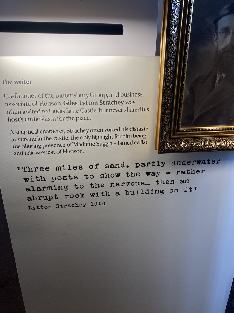 Renovated Lindisfarne Castle is decent but for some reason they’ve stuck up snarky quotations by Lytton Strachey all over the place. One of the most inexplicably hyped writers in history condescending to sneer about one of the most beautiful places on earth