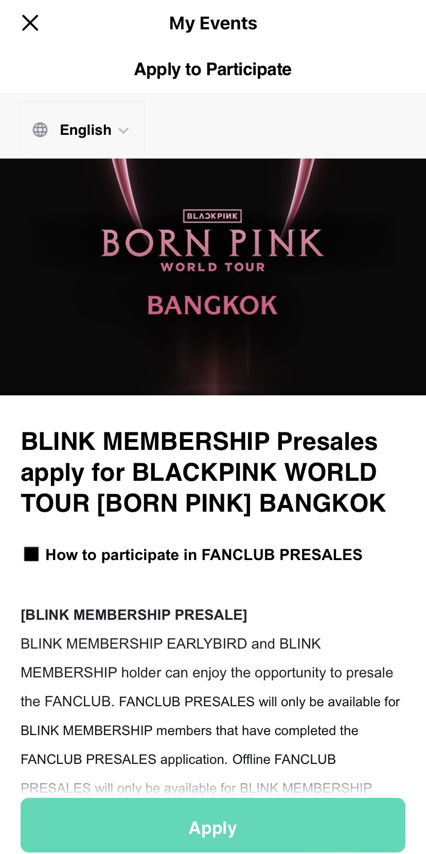 BLACKPINK Weverse on Twitter "How to apply for presale?NN1. Click