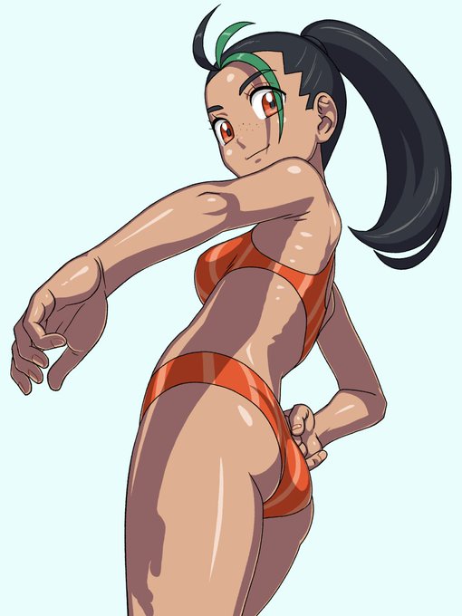 こんにちネモさん。(オレンジアカデミースクール水着のすがた)
そういやあたしSVのキャラ描くの初めてちゃうかしら 