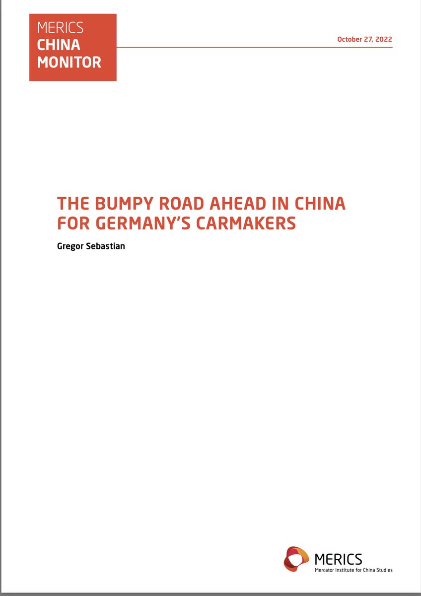 Çin'de Alman otomotiv yatırımlarının dönüşümü üzerine MERICS Raporu 👇 merics.org/sites/default/…