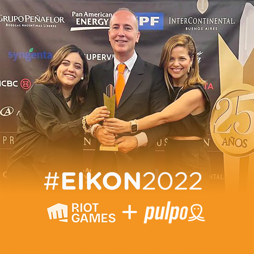 🐙🎖️​ pulpo es de oro junto a <a href="/riotgames/">Riot Games</a> !

🧡​​ Nos llena de orgullo la distinción de Oro en la sección "Internacional" de los #PremiosEikon2022 🇦🇷🇲🇽🇨🇴🇨🇱🇵🇪 en la categoría 🎯 “Lanzamiento de Producto” por <a href="/arcaneshow/">Arcane</a>.

<a href="/axelescuderoPR/">Axel Escudero</a> <a href="/FortunatoNuria/">Nuria Fortunato</a> <a href="/mariahumayor/">Maria Paula Humayor</a> <a href="/PremiosEikon/">Premios Eikon</a>