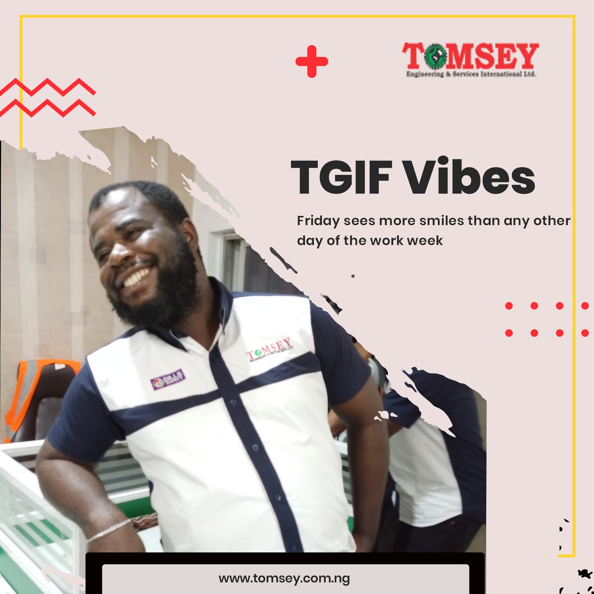 tomseyeng's tweet photo. “Friday sees more smiles than any other day of the work week”😊. Do you agree?

Do have a good weekend!
#thankgoditsfriday
#tgif

#tomseyengineering #tomsey #trending #engineering #newpost #contentmarketing #innovation  #work #civilconstruction #civilwork https://t.co/UpfTLB83L4