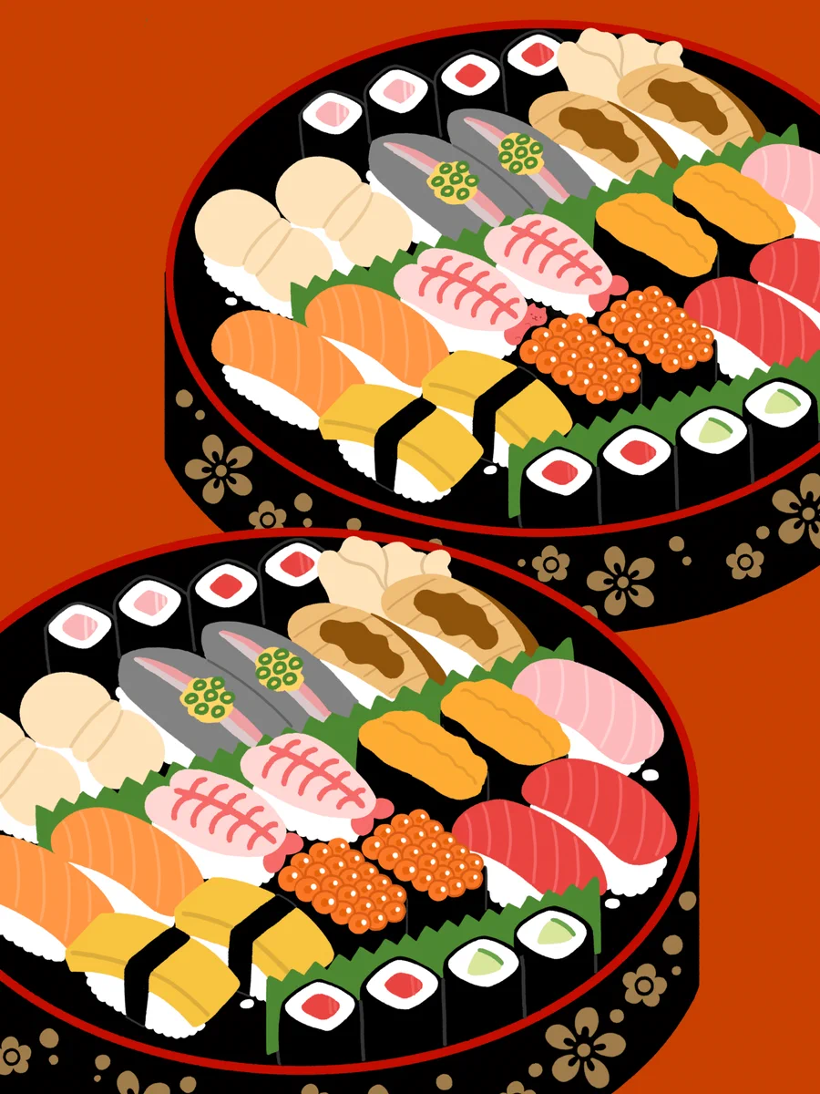 このどこかにある動物が隠れてる？！とあるお寿司のイラストが話題に！