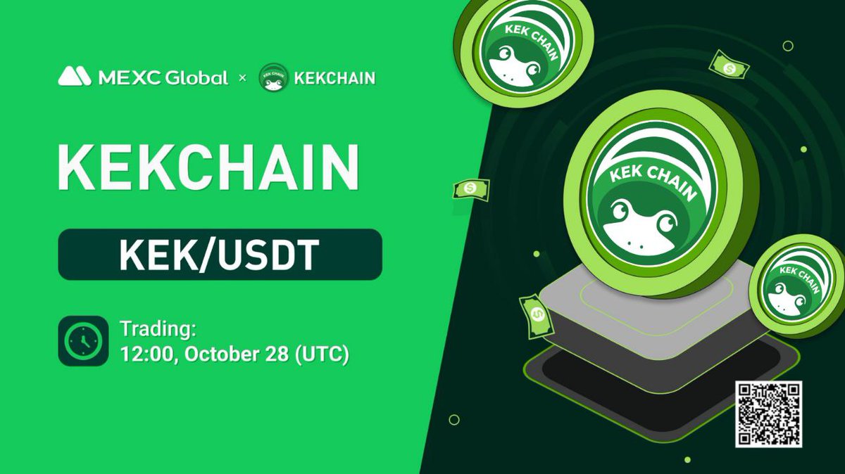 How to deposit to mexc

Buy kek on Uniswap: app.uniswap.org/#/swap?outputC…

Bridge kek from erc20 to kekchain: bridgekek.io at a 0.1% fee

Send kek from kekchain to your MEXC kekchain wallet address

#kekchain #Kek #kekarmy #KEKDOMAINS $KEK