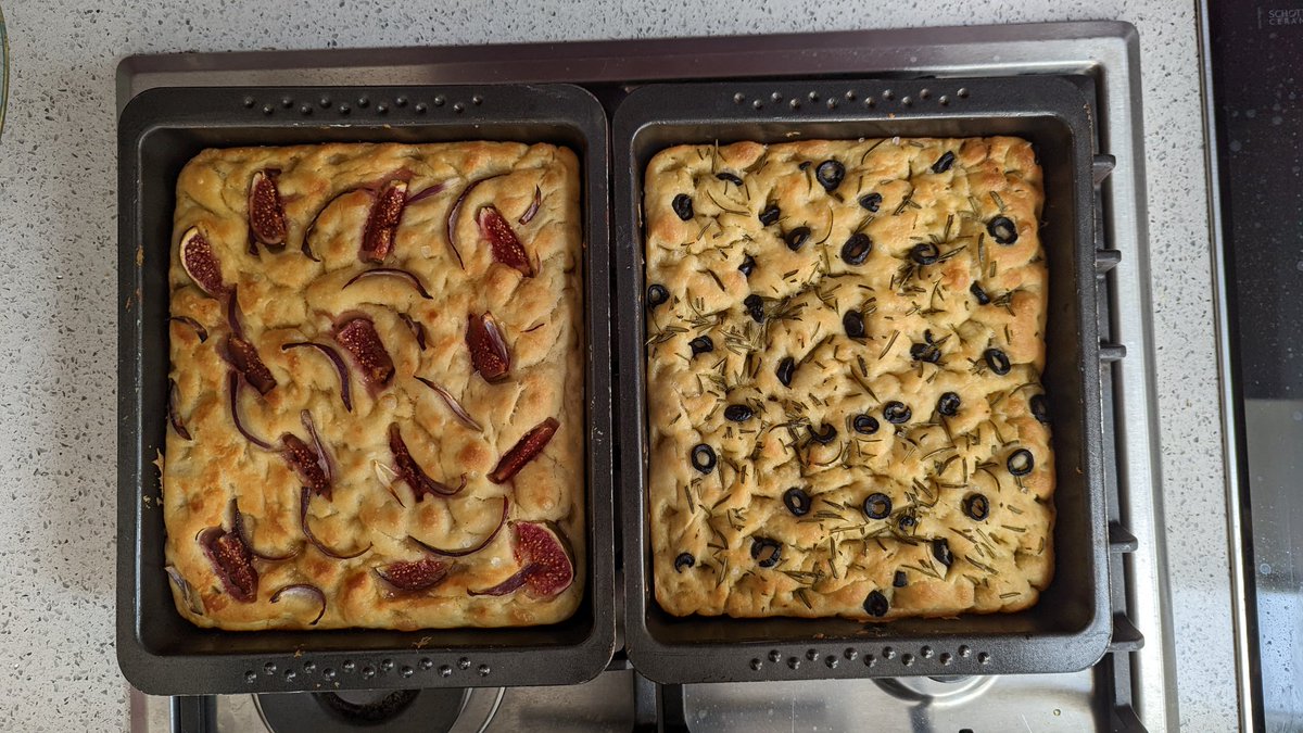p44v9n's tweet photo. I’ve been really into baking the last few months, and in particular making focaccia — the dream combo of easy and impressive. &amp; in celebration of many focacciae made, I designed this silly shirt which you can buy this month: https://t.co/qOr2aBPs6W https://t.co/44gXm3zOyE