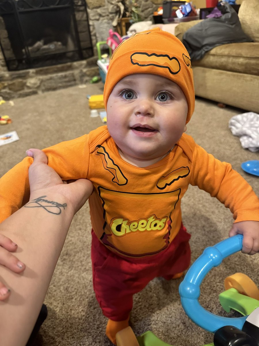 Skye, Chase &amp; Baby Cheeto ready for Halloween. <a href="/StattB105/">jason statt</a> <a href="/BigDaveB105/">Big Dave</a>  just thought you’d like to see the baby Cheeto