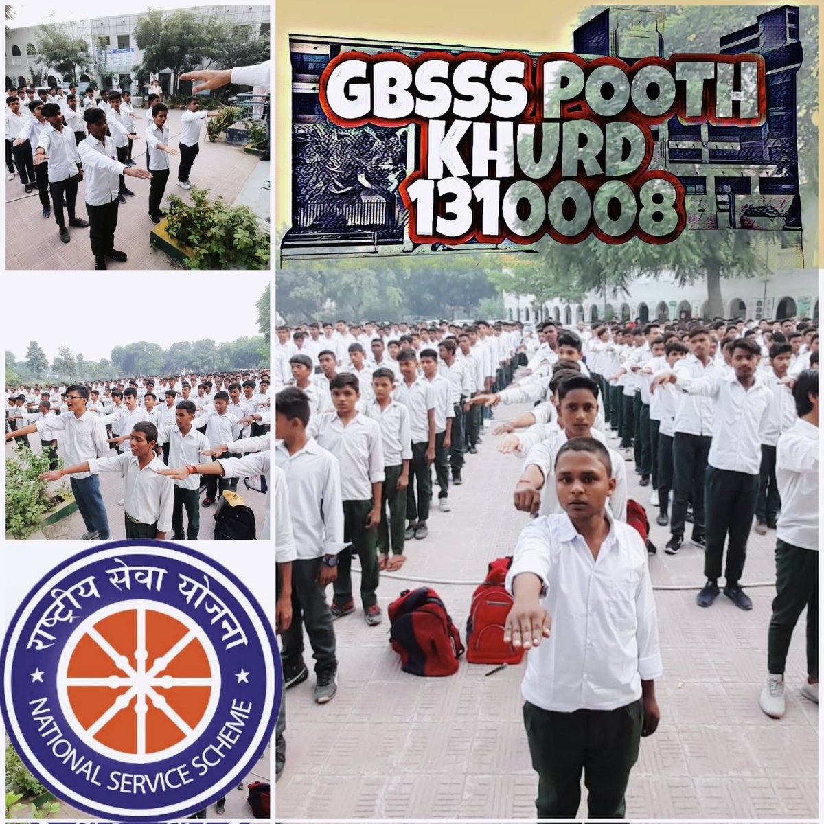 G1310008's tweet photo. Celebrating Unity Pledge under Rashtriya Ekta Diwas (National Unity Day) at Pooth Khurd under the guidance of our reverent HOS Sh.Brihaspati Sharma. https://t.co/ZpOseIfZlu